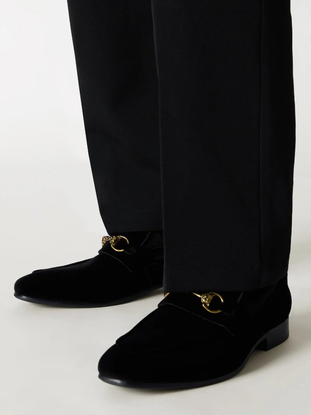 Steve Madden Jakiro Velvet Dress Loafer - Color: Black - Size: Men 9